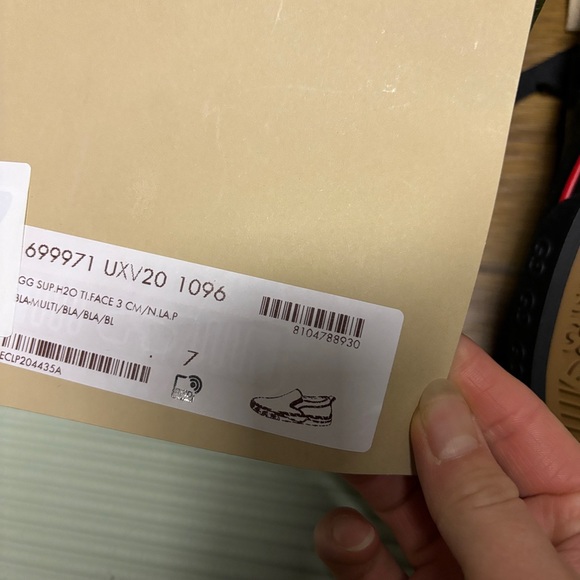 GUCCI  GG SUPREME H2O TIGER FACE TENNIS 1977 '" GUCCI 7 (US 8.5), - Picture 5 of 5